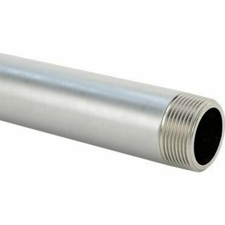 BSC PREFERRED Thick-Wall 304/304L Stainless Steel Pipe Threaded on Both Ends 1-1/4 Pipe Size 18 Long 48395K47